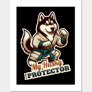 Husky Karate master Posters and Art